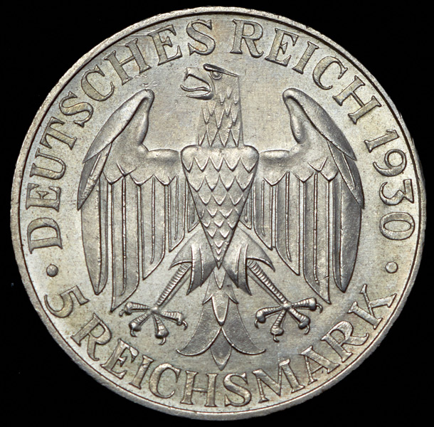 5 марок 1930 "Граф Цепеллин"  (Германия)