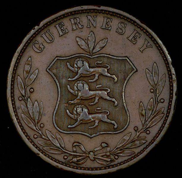 8 дублей 1858 (Гернси)