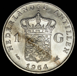 1 гульден 1964 (Нидерландские Антиллы)