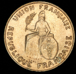 2 франка 1948  Пробные (ESSAI) (Французская Полинезия)