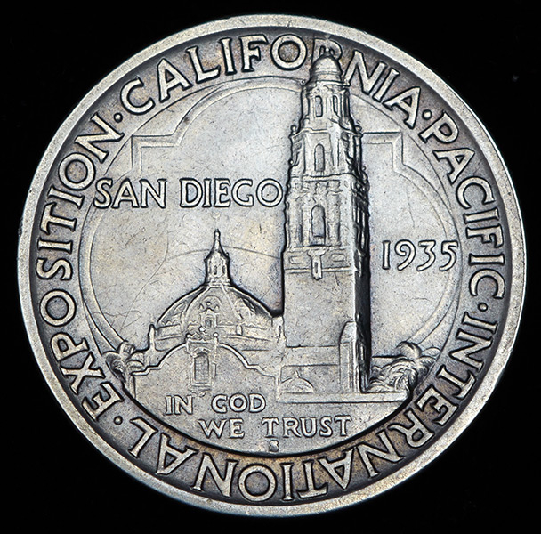 1/2 доллара 1935 "Тихоокеанская международная выставка в Сан-Диего" (США)