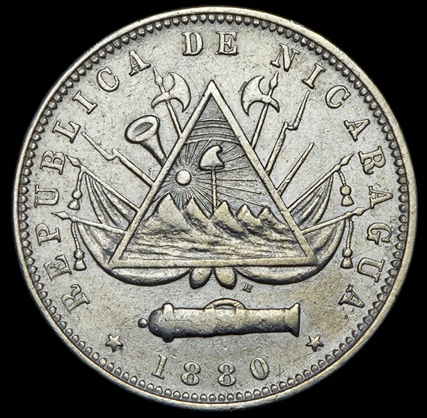 20 центаво 1880  (Никарагуа)