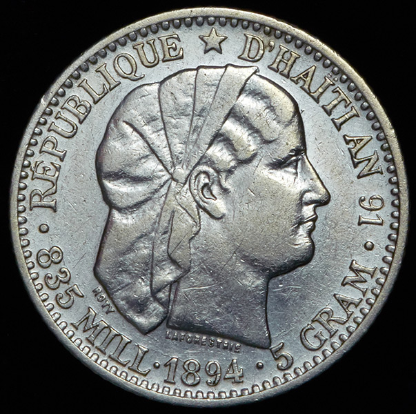 20 центов 1894 (Гаити)