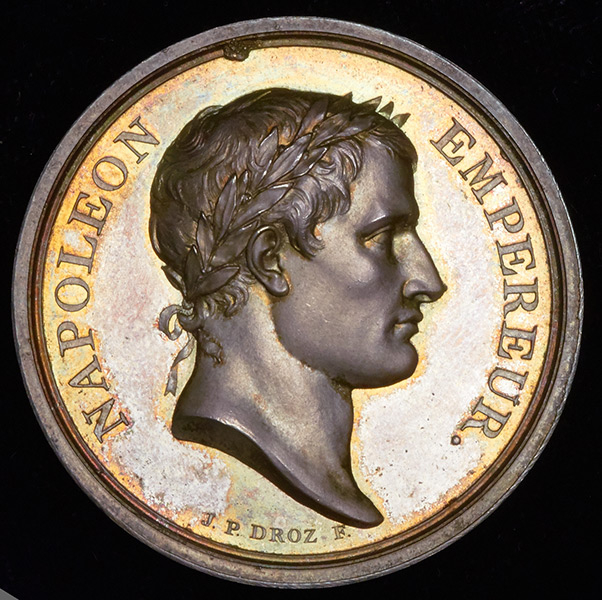 Медаль "Наполеон: Постройка 2000 кораблей" 1804 (Франция)