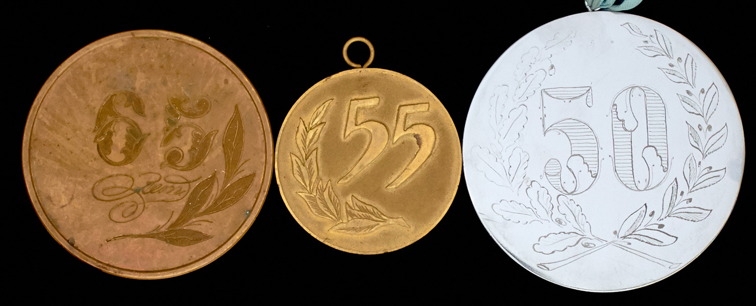 Набор из 3-х медалей к личным юбилеям