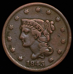 1 цент 1843 (США)