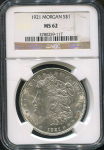1 доллар 1921 (США) (в слабе)