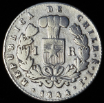 1 реал 1844 (Чили)