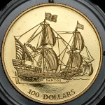 100 долларов 1994 "Todos los Santos" (Тувалу)
