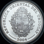 1000 песо 2004 "Чемпионат мира по футболу 2006 года в Германии" (Уругвай)