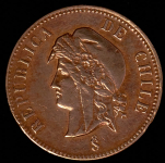 2 1/2 центаво 1886 (Чили)
