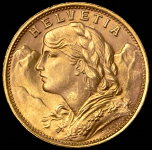 20 франков 1949 (Швейцария)