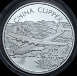 25 долларов 2003 "Самолеты: China Clipper" (Соломоновы острова)