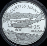 25 долларов 2003 "Самолеты: Curtiss Jenny" (Соломоновы острова)