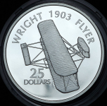 25 долларов 2003 "Самолеты: Wright 1903 Flyer" (Соломоновы острова)