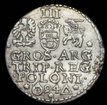 3 гроша 1594 (Речь Посполитая  Мальброк)