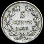 5 центаво 1887  (Никарагуа)