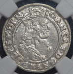 6 грошей 1665 (Польша) (в слабе)