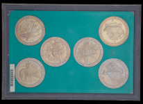 Набор из 6-ти монет "200-летие Австралии" 1988 (Остров Мэн) (в п/у)