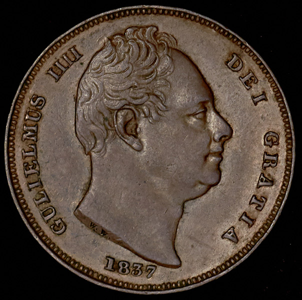 1 фартинг 1837 (Великобритания)