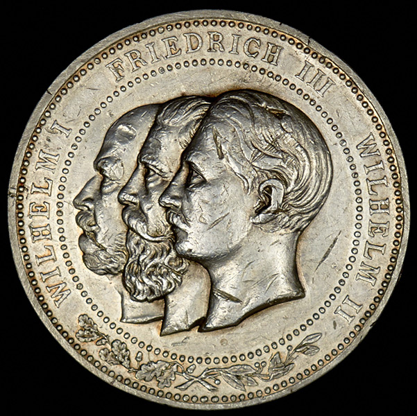 Медаль "В память о трех императорских годах" 1888 (Пруссия)