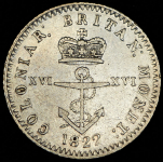 1/16 доллара 1822 (Британская Вест-Индия)