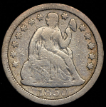 1 дайм 1850 (США)