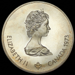 10 долларов 1973 "XXI летние Олимпийские Игры  Монреаль 1976" (Канада)