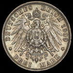 3 марки 1909 ( (Вюртемберг)