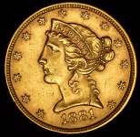 5 долларов 1881 (США)