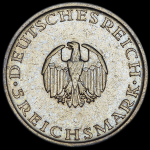 5 марок 1929 "200-летие со дня рождения Лессинга" (Германия)