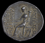 Тетрадрахма  Деметрий II Сотер  Сирийское царство