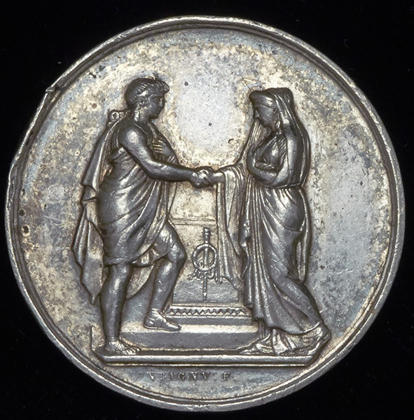 Медаль свадебная (Франция)