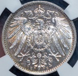 1 марка 1915 (Германия) (в слабе)