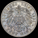 5 марок 1901 (Гамбург)