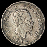 50 чентезимо 1863 (Италия)