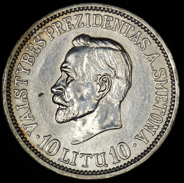 10 лит 1938 "20 лет Республике" (Литва)