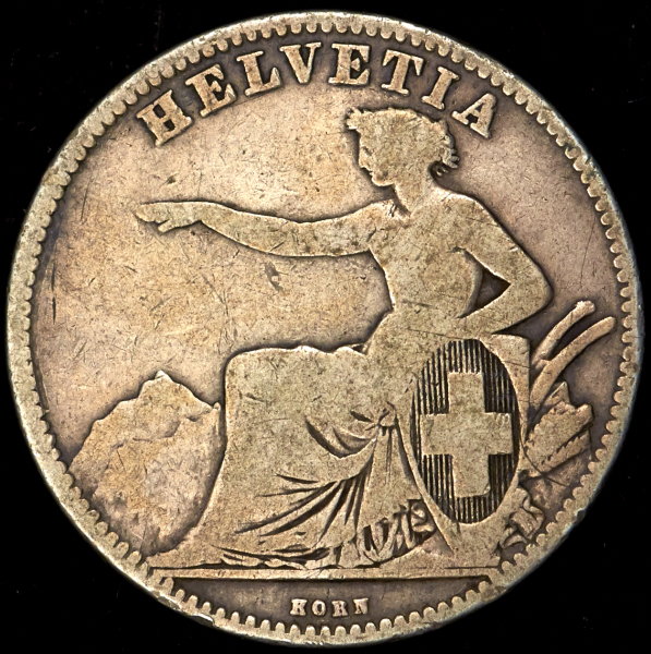 2 франка 1862 (Швейцария)