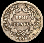 1/2 франка 1808 (Франция)