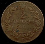 2 чентезимо 1867 (Италия)