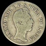 2 лиры 1837 (Лукка)