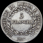 5 франков 1807 (Лукка)