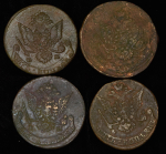 Набор из 4-х медных монет 5 копек (Екатерина II)