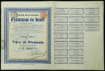 Дивидентная бумага 1912 "Общество металлургической штамповки Донецка"
