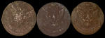 Набор из 3-х медных монет 5 копеек (Екатерина II) АМ