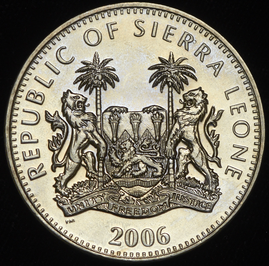 1 доллар 2006 "Динозавры: Бронтозавр" (Сьерра-Леоне)