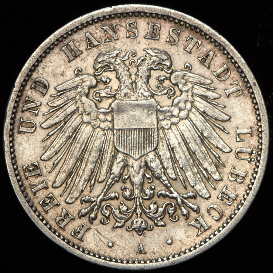 3 марки 1908 (Любек)