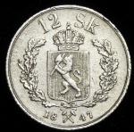 12 скиллингов 1847 (Норвегия)