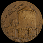 Медаль "450 лет со дня рождения Мишеля Монтеня" 1984