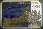 1 доллар 2013 "Тропические рифовые рыбы: королевский голубой хирург" (Ниуэ)